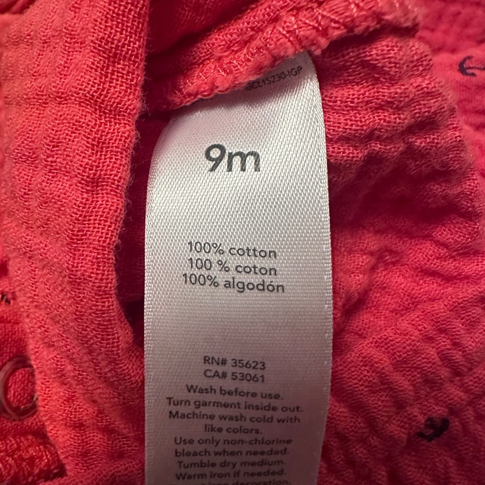 Baby Girl Romper Bundle | 9 Months | Carter’s | Floral & Coral Summer Set - Picture 9 of 9